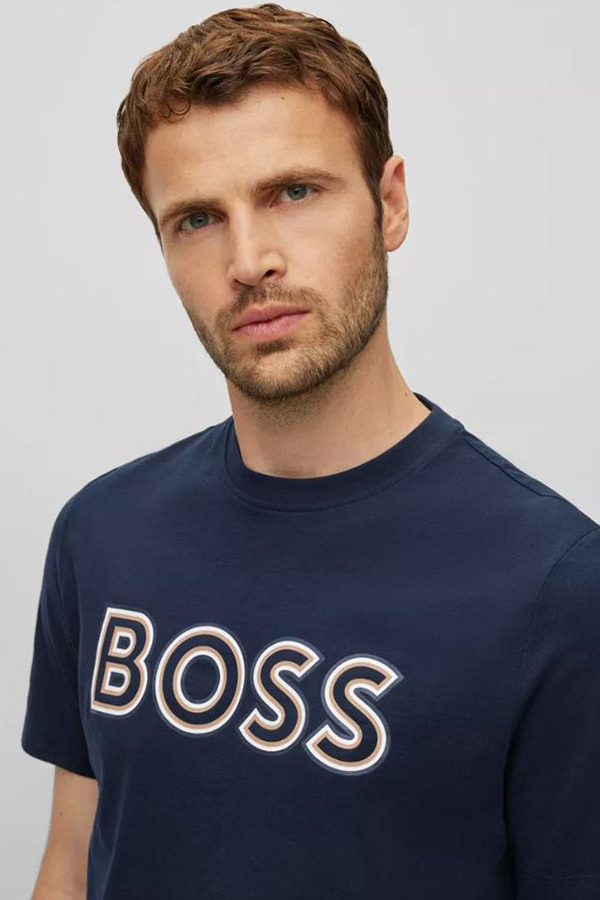 T-SHIRT BOSS - 404 BLUE